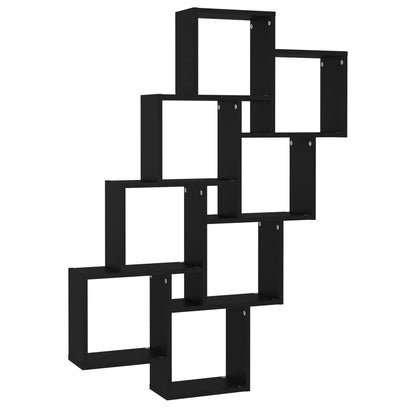 Würfelregal Schwarz 90x15x119 cm Holzwerkstoff - Pazzar.ch