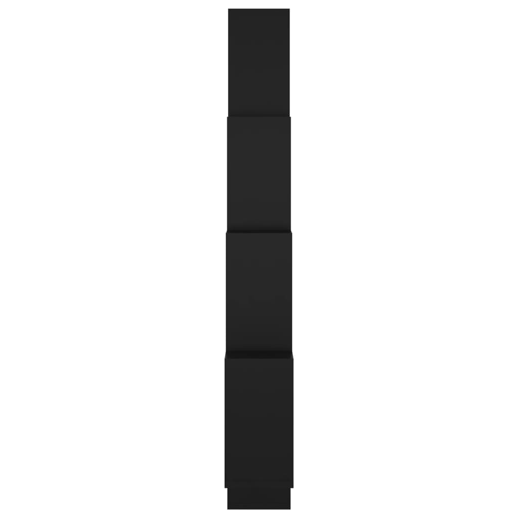 Würfelregal Schwarz 90x15x119 cm Holzwerkstoff - Pazzar.ch