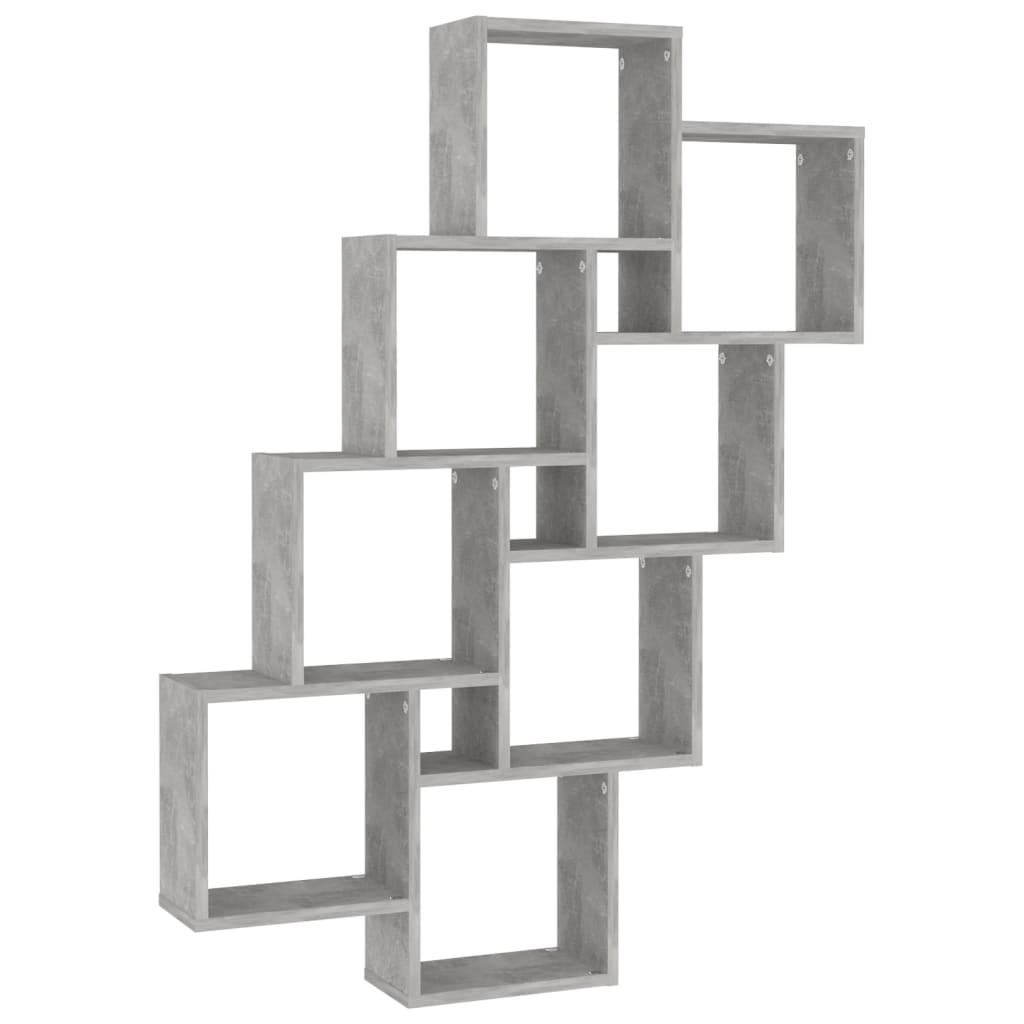 Würfelregal Betongrau 90x15x119 cm Holzwerkstoff - Pazzar.ch