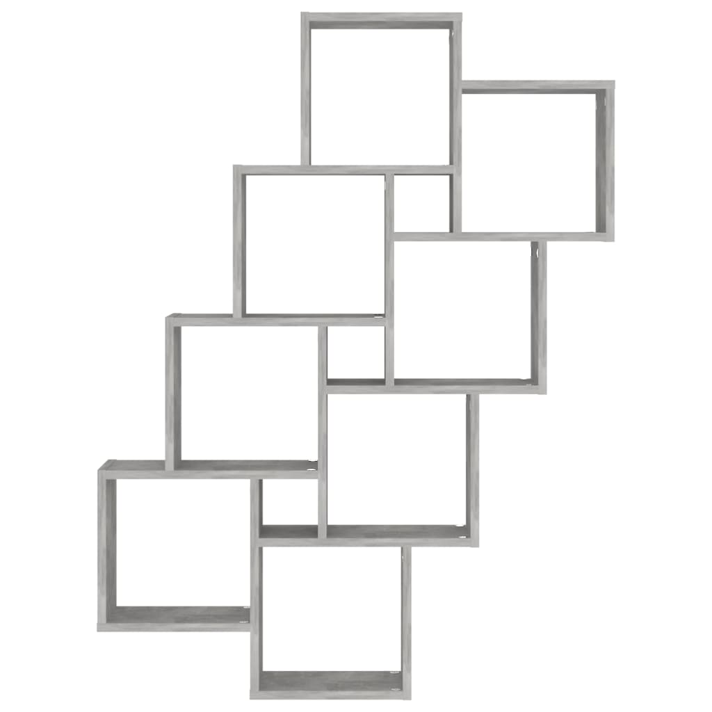 Würfelregal Betongrau 90x15x119 cm Holzwerkstoff - Pazzar.ch