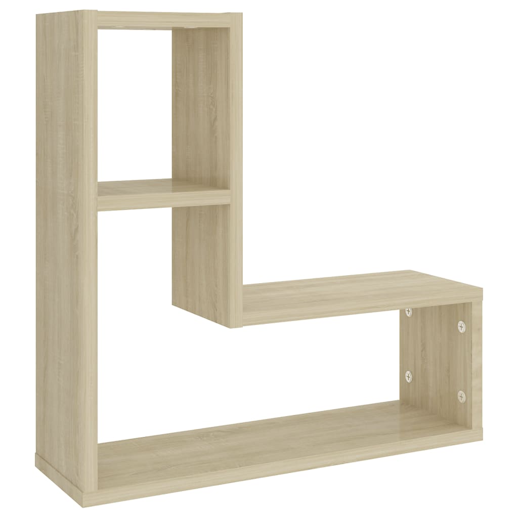 Wandregale 2 Stk. Sonoma-Eiche 50x15x50 cm Holzwerkstoff - Pazzar.ch