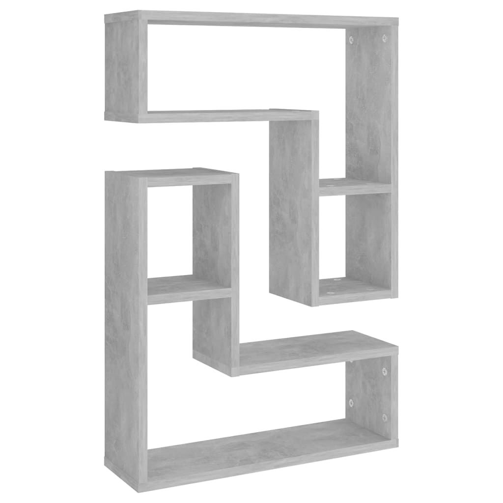 Wandregale 2 Stk. Betongrau 50x15x50 cm Holzwerkstoff - Pazzar.ch