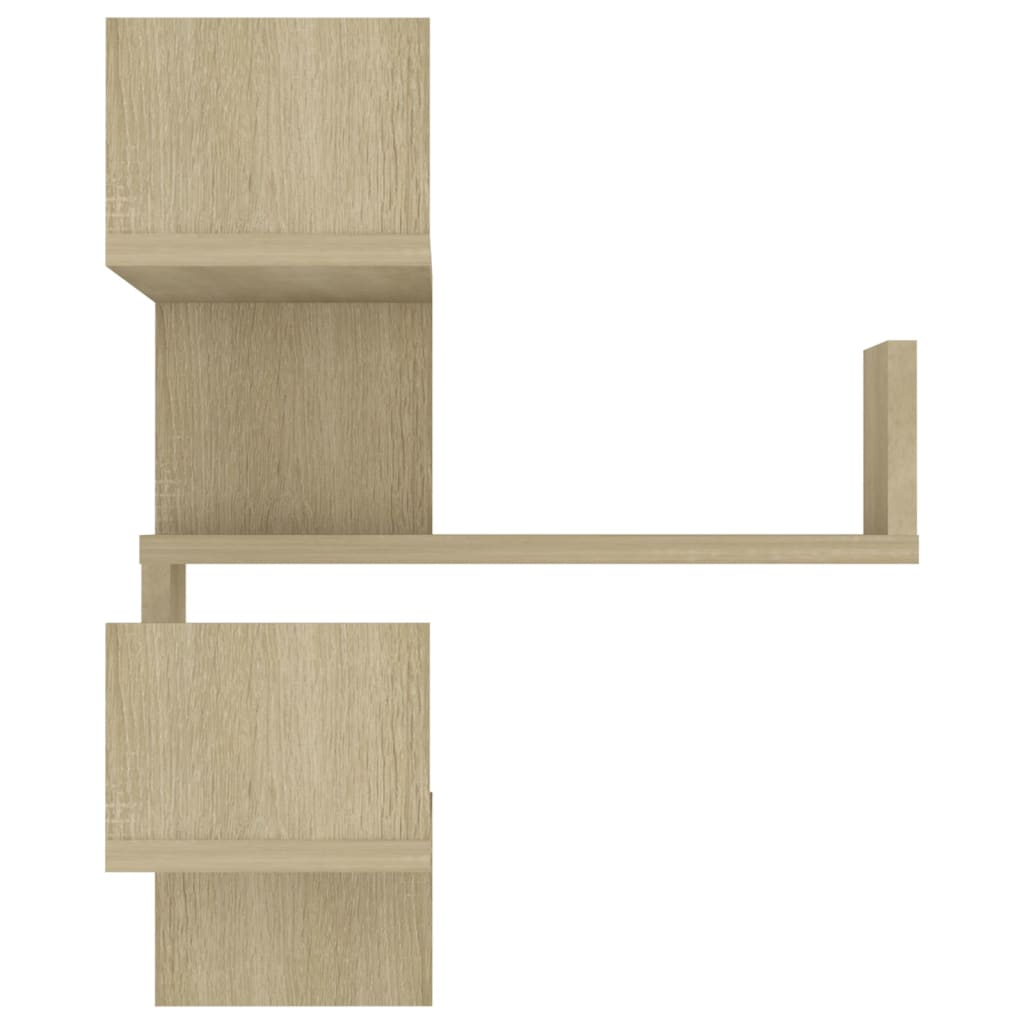 Wand-Eckregale 2 Stk. Sonoma-Eiche 40x40x50 cm Holzwerkstoff - Pazzar.ch