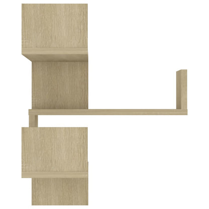 Wand-Eckregale 2 Stk. Sonoma-Eiche 40x40x50 cm Holzwerkstoff - Pazzar.ch