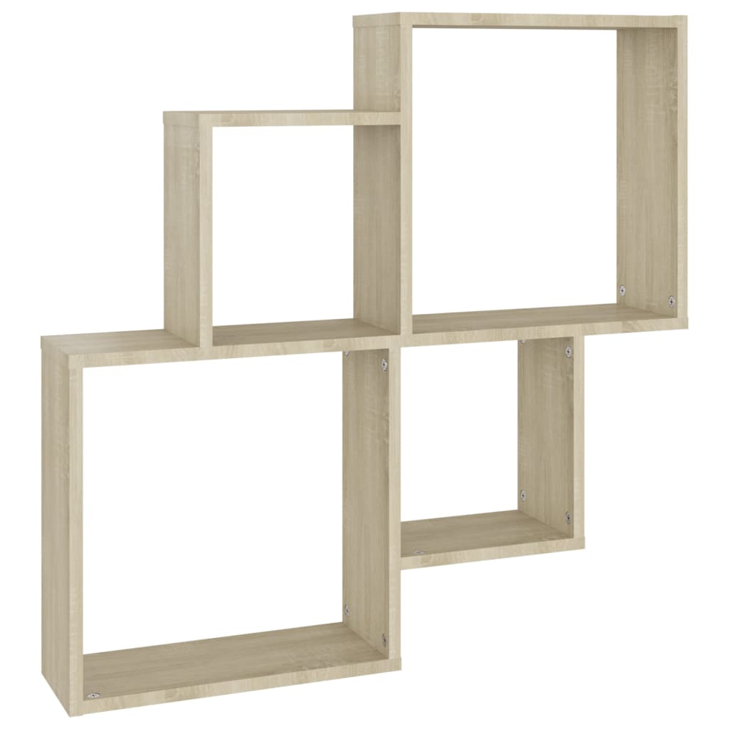 Würfelregal Sonoma-Eiche 80x15x78,5 cm Holzwerkstoff - Pazzar.ch