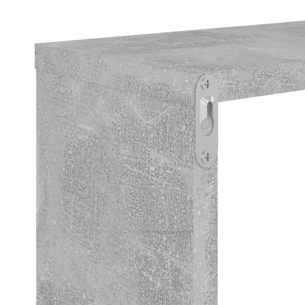 Wandregale 2 Stk. Betongrau 100x15x20 cm Holzwerkstoff - Pazzar.ch