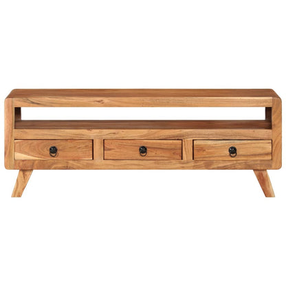 TV-Schrank 110x30x40 cm Massivholz Akazie - Pazzar.ch