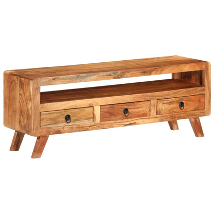 TV-Schrank 110x30x40 cm Massivholz Akazie - Pazzar.ch