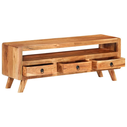 TV-Schrank 110x30x40 cm Massivholz Akazie - Pazzar.ch