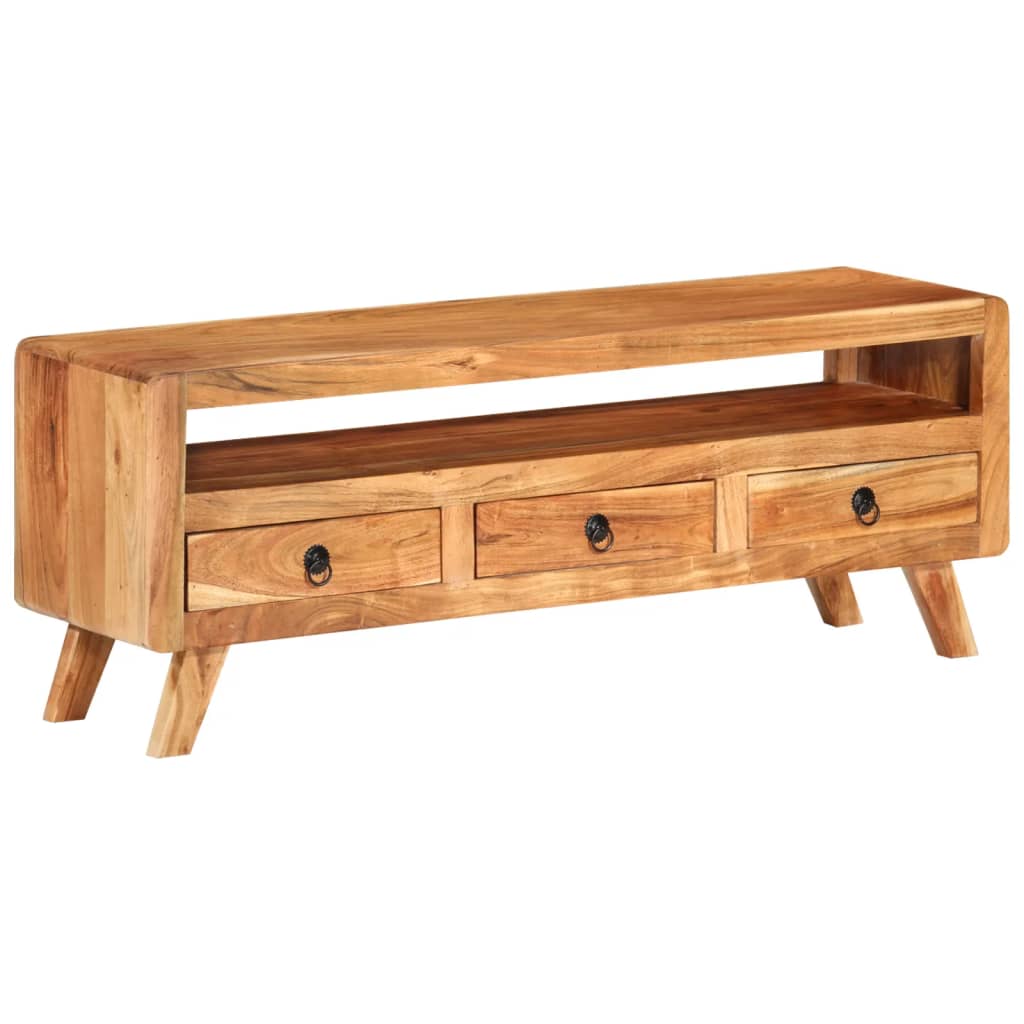 TV-Schrank 110x30x40 cm Massivholz Akazie - Pazzar.ch
