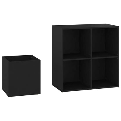 Flur-Schuhschrank Schwarz 105x35,5x70 cm Holzwerkstoff - Pazzar.ch