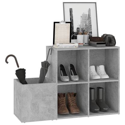 Flur-Schuhschrank Betongrau 105x35,5x70 cm Holzwerkstoff - Pazzar.ch