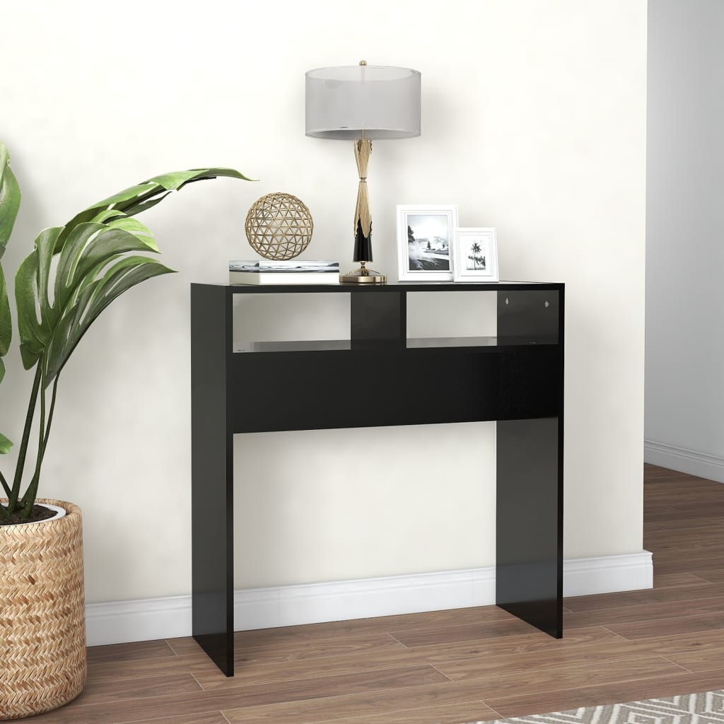 Konsolentisch Schwarz 78x30x80 cm Holzwerkstoff - Pazzar.ch