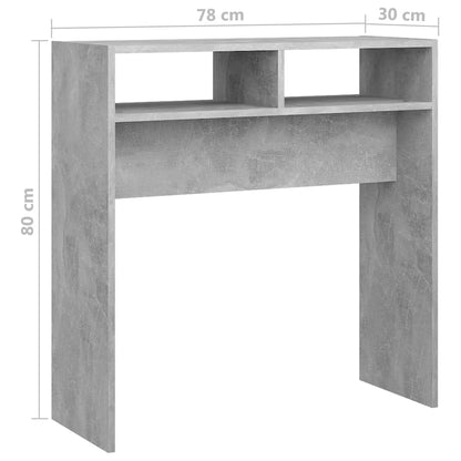 Konsolentisch Betongrau 78x30x80 cm Holzwerkstoff - Pazzar.ch