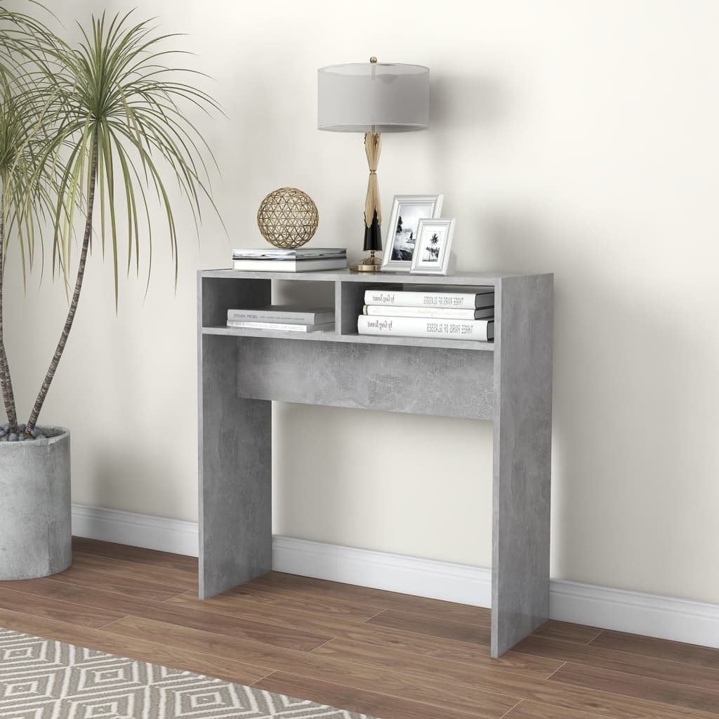 Konsolentisch Betongrau 78x30x80 cm Holzwerkstoff - Pazzar.ch