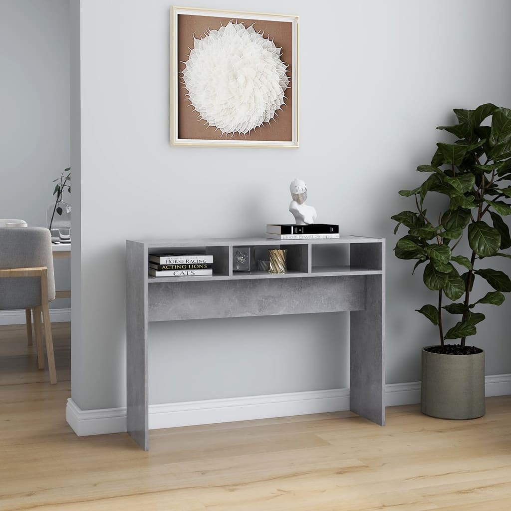 Konsolentisch Betongrau 105x30x80 cm Holzwerkstoff - Pazzar.ch
