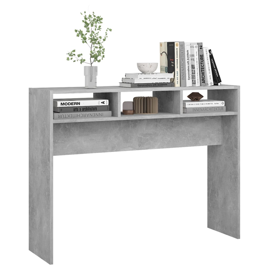 Konsolentisch Betongrau 105x30x80 cm Holzwerkstoff - Pazzar.ch
