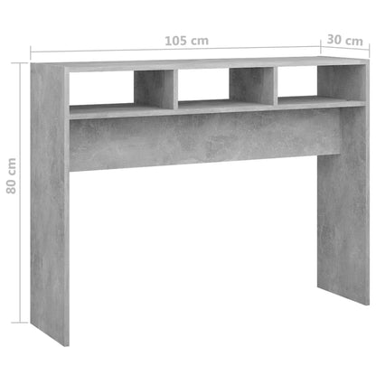 Konsolentisch Betongrau 105x30x80 cm Holzwerkstoff - Pazzar.ch