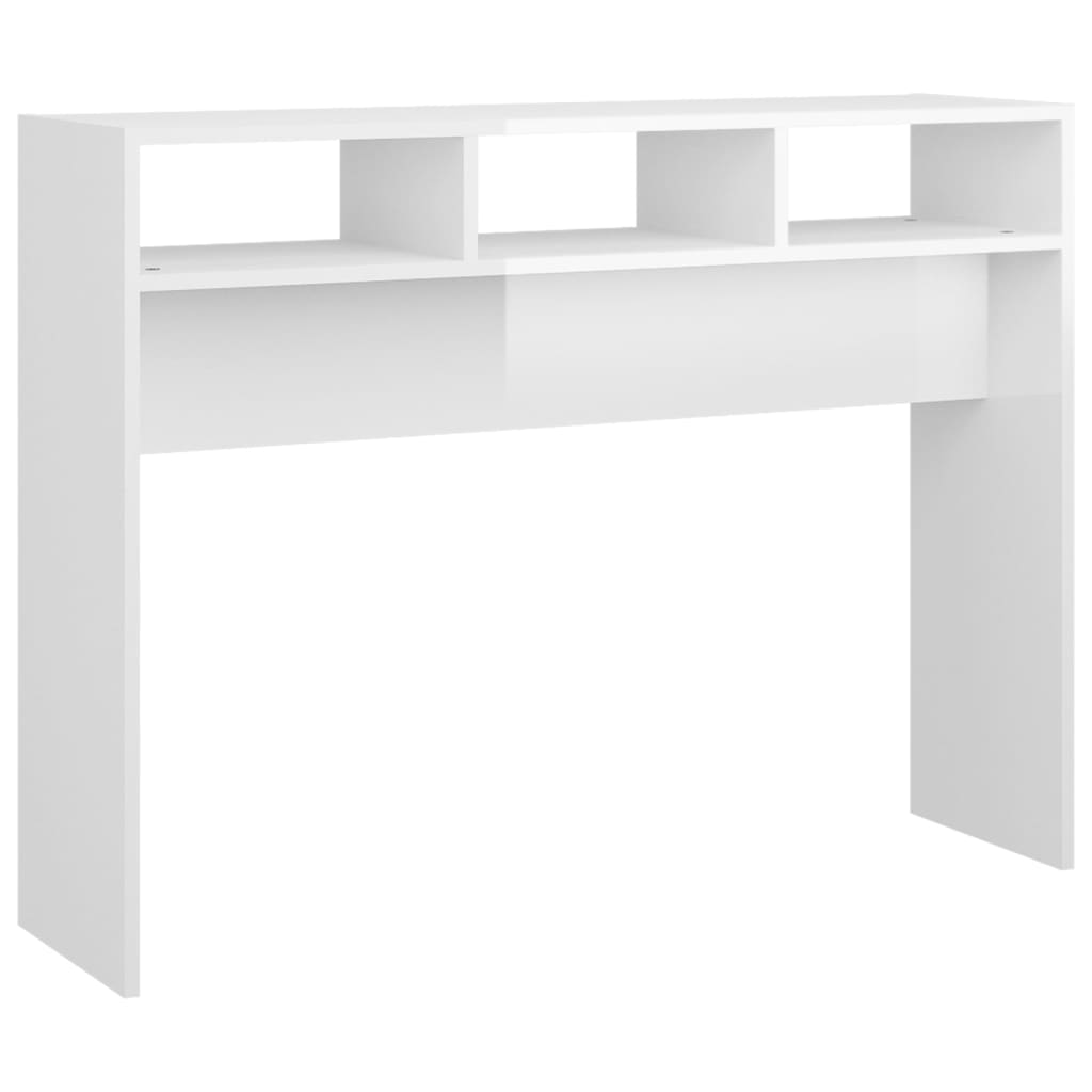 Konsolentisch Hochglanz-Weiß 105x30x80 cm Holzwerkstoff - Pazzar.ch
