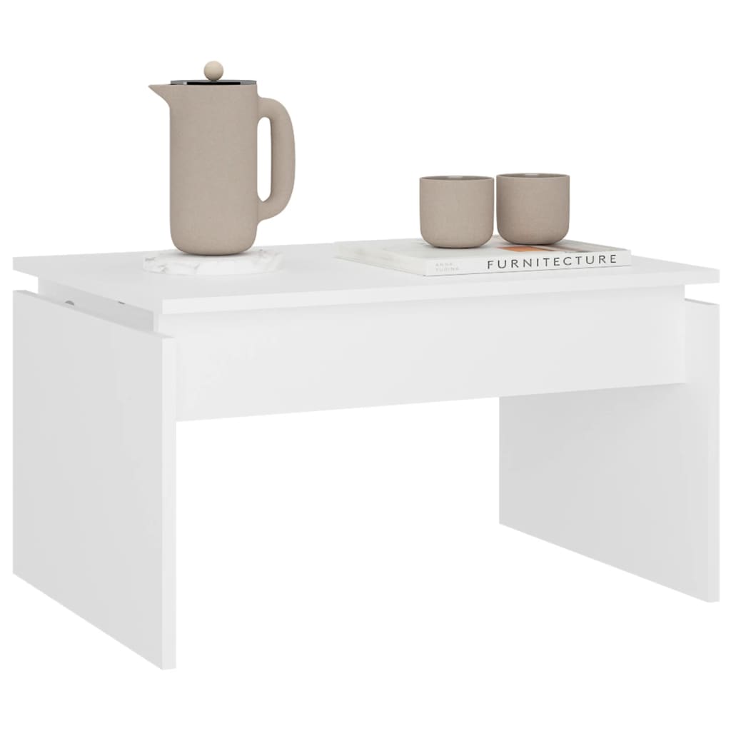 Couchtisch Weiß 68x50x38 cm Holzwerkstoff - Pazzar.ch