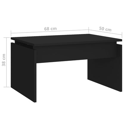 Couchtisch Schwarz 68x50x38 cm Holzwerkstoff - Pazzar.ch