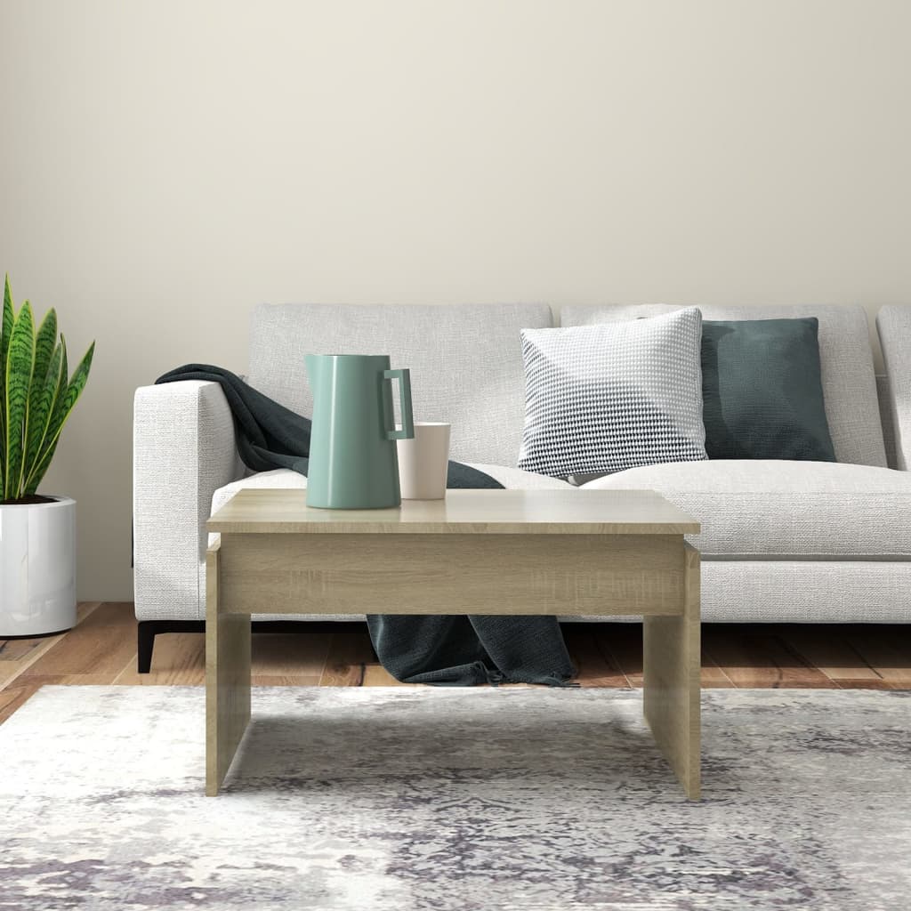 Couchtisch Sonoma-Eiche 68x50x38 cm Holzwerkstoff - Pazzar.ch