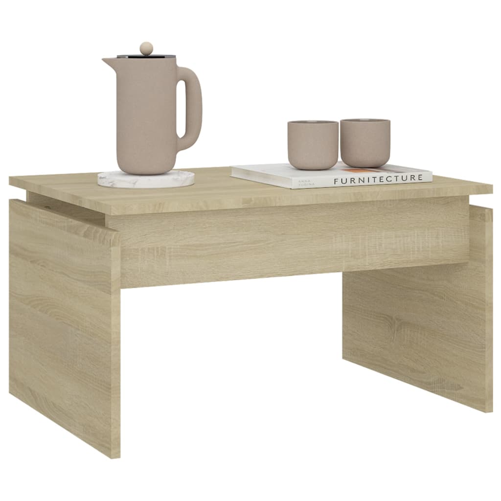 Couchtisch Sonoma-Eiche 68x50x38 cm Holzwerkstoff - Pazzar.ch