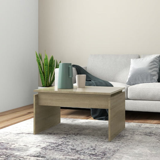 Couchtisch Sonoma-Eiche 68x50x38 cm Holzwerkstoff - Pazzar.ch
