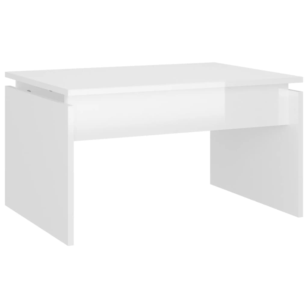 Couchtisch Hochglanz-Weiß 68x50x38 cm Holzwerkstoff - Pazzar.ch