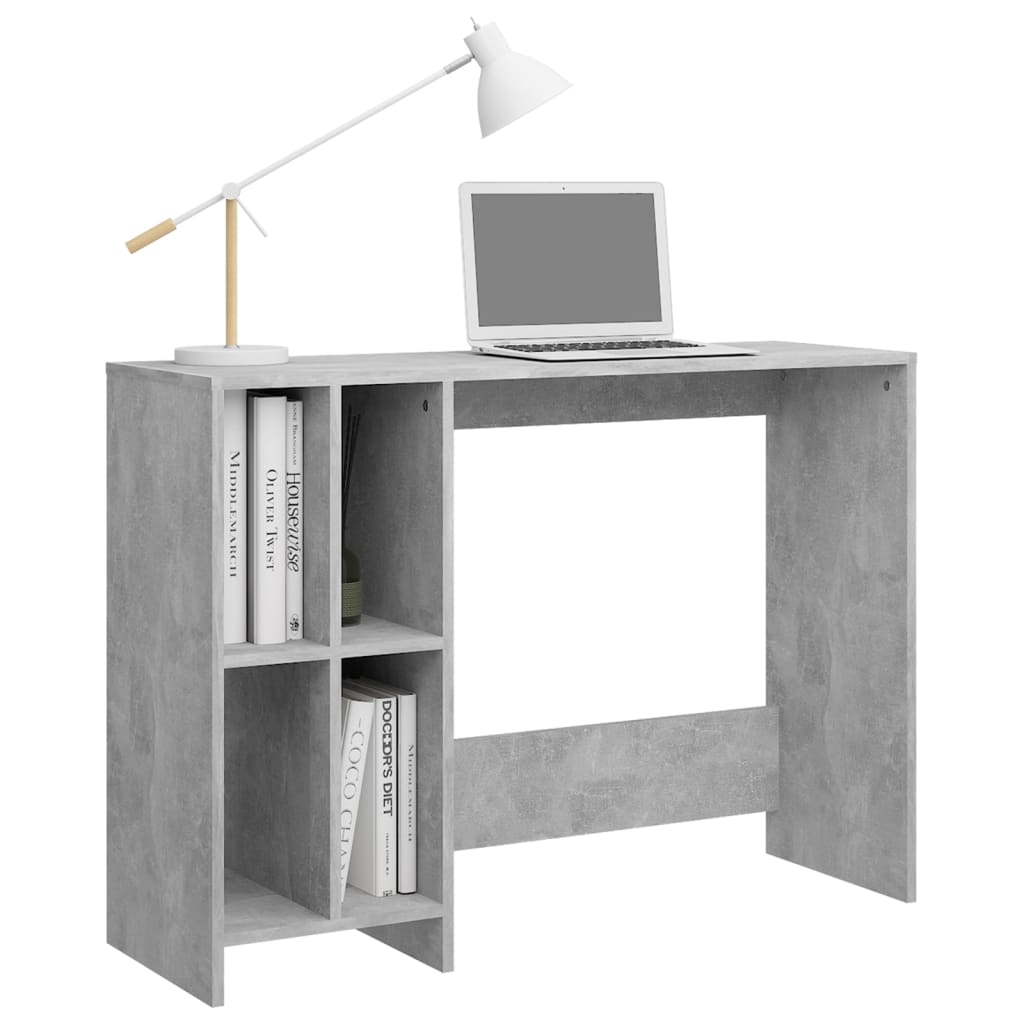 Computertisch Betongrau 102,5x35x75 cm Holzwerkstoff - Pazzar.ch