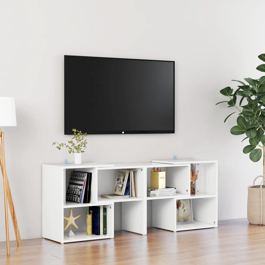 TV-Schrank Weiß 104x30x52 cm Holzwerkstoff