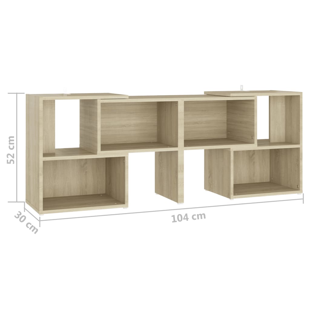 TV-Schrank Sonoma-Eiche 104x30x52cm Holzwerkstoff - Pazzar.ch