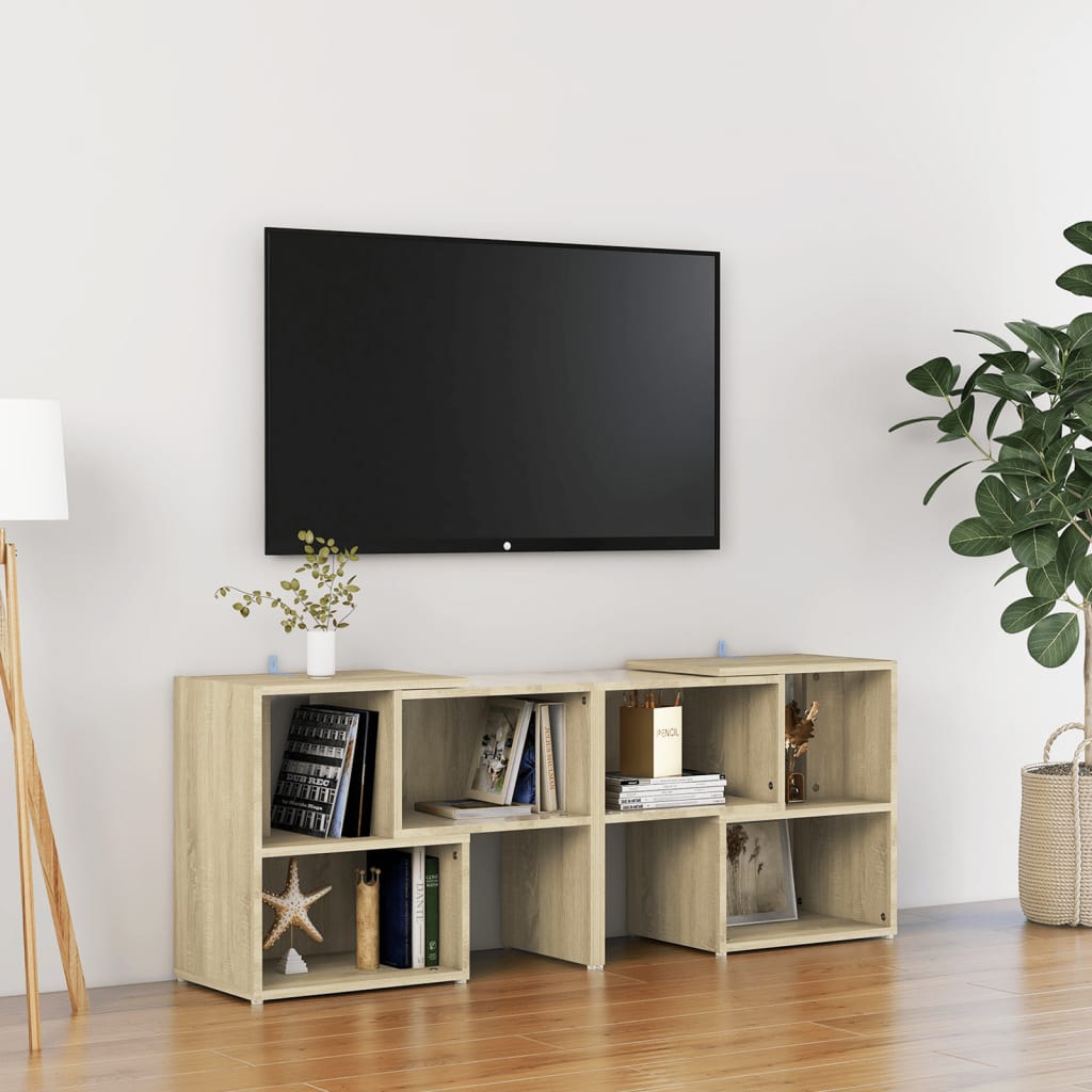 TV-Schrank Sonoma-Eiche 104x30x52cm Holzwerkstoff - Pazzar.ch