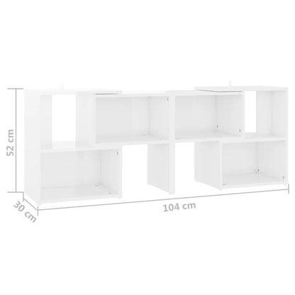 TV-Schrank Hochglanz-Weiß 104x30x52cm Holzwerkstoff - Pazzar.ch