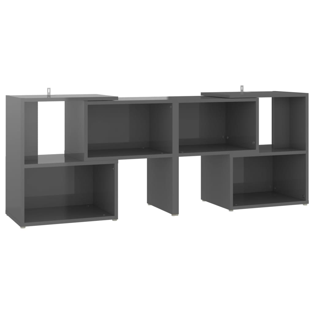 TV-Schrank Hochglanz-Grau 104x30x52cm Holzwerkstoff - Pazzar.ch