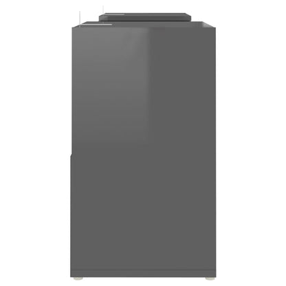TV-Schrank Hochglanz-Grau 104x30x52cm Holzwerkstoff - Pazzar.ch