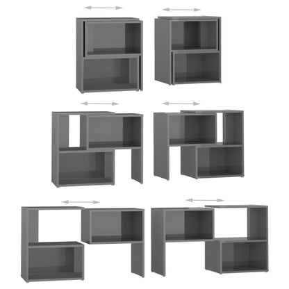TV-Schrank Hochglanz-Grau 104x30x52cm Holzwerkstoff - Pazzar.ch