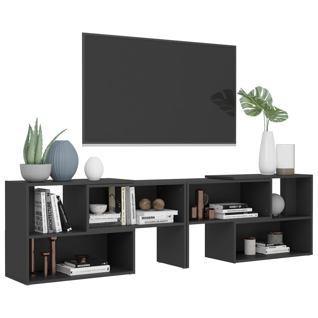 TV-Schrank Grau 149x30x52 cm Holzwerkstoff - Pazzar.ch