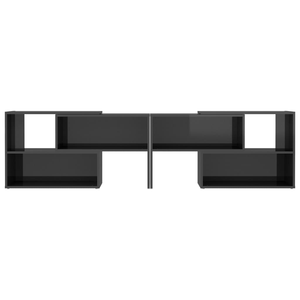TV-Schrank Hochglanz-Grau 149x30x52 cm Holzwerkstoff - Pazzar.ch