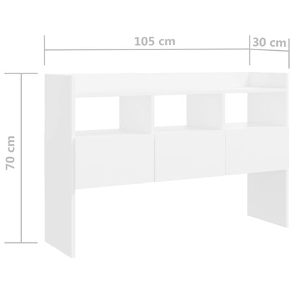 Sideboard Weiß 105x30x70 cm Holzwerkstoff - Pazzar.ch