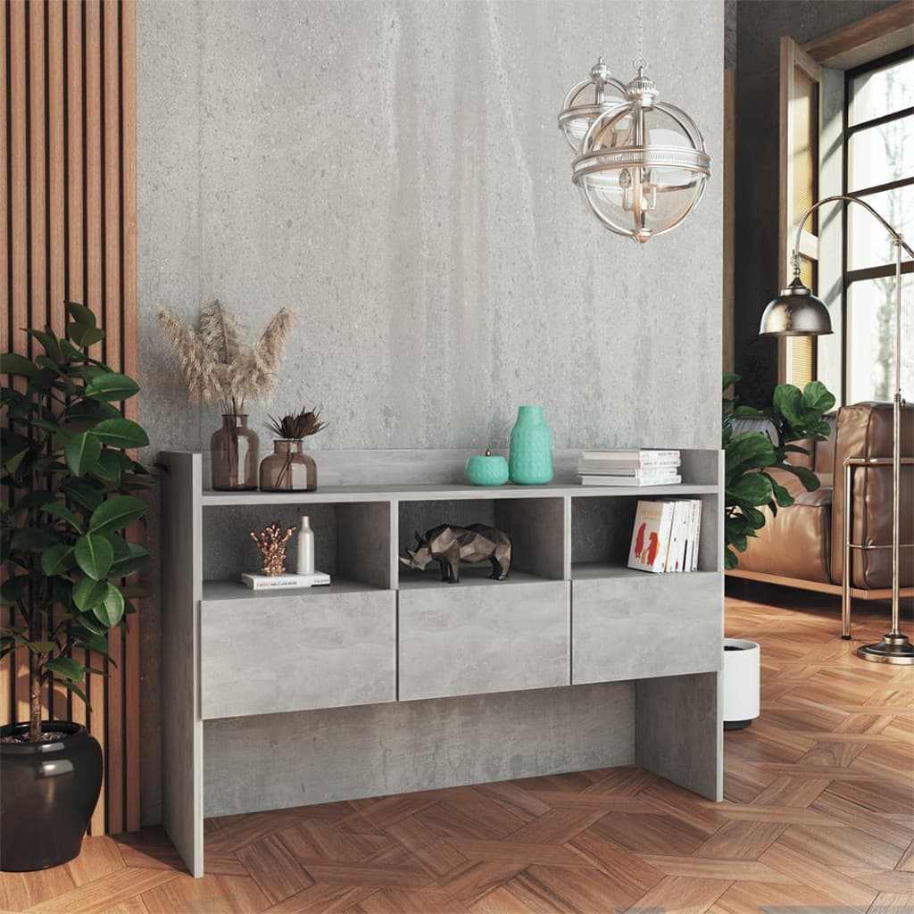 Sideboard Betongrau 105x30x70 cm Holzwerkstoff - Pazzar.ch