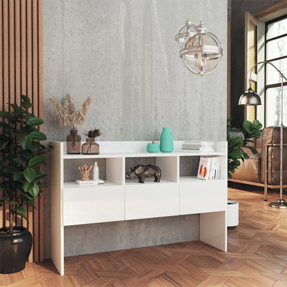 Sideboard Hochglanz-Weiß 105x30x70 cm Holzwerkstoff - Pazzar.ch