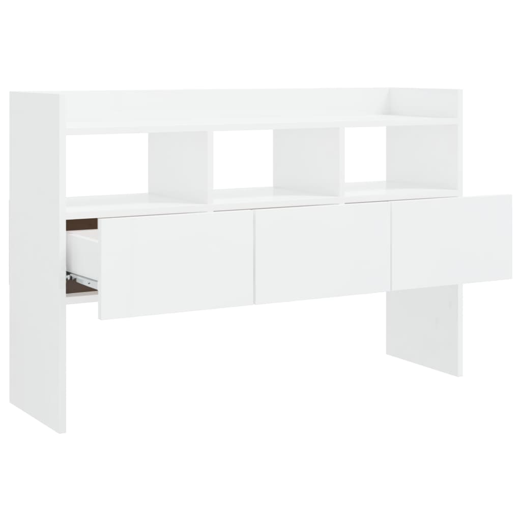 Sideboard Hochglanz-Weiß 105x30x70 cm Holzwerkstoff - Pazzar.ch