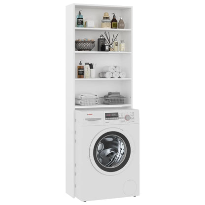 Waschmaschinenschrank Weiß 64x24x190 cm - Pazzar.ch