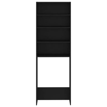 Waschmaschinenschrank Schwarz 64x24x190 cm - Pazzar.ch