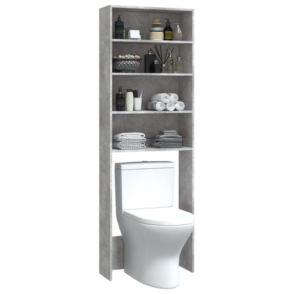 Waschmaschinenschrank Betongrau 64x24x190 cm - Pazzar.ch