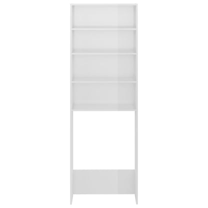 Waschmaschinenschrank Hochglanz-Weiß 64x24x190 cm - Pazzar.ch