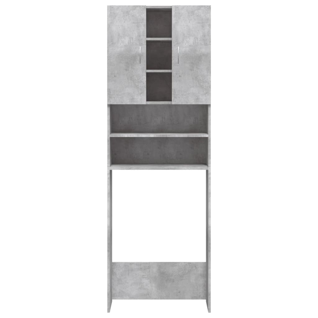 Waschmaschinenschrank Betongrau 64x25,5x190 cm