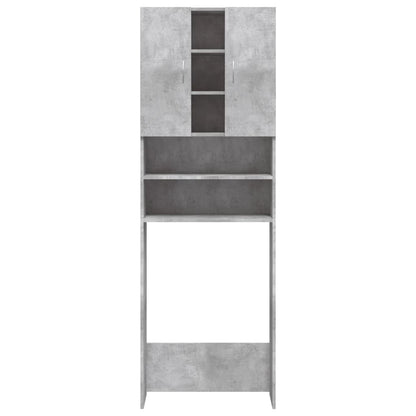 Waschmaschinenschrank Betongrau 64x25,5x190 cm - Pazzar.ch