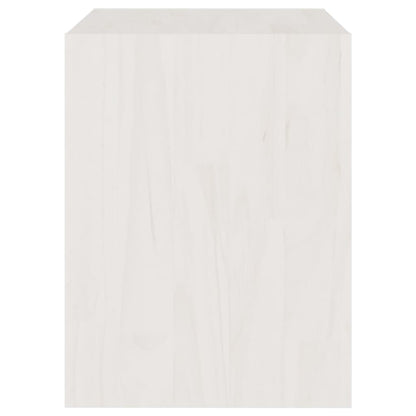 Nachttische 2 Stk. Weiß 40x30,5x40 cm Massivholz Kiefer - Pazzar.ch